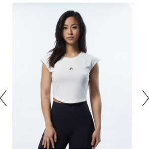 Alphalete White Velocity Crop Top